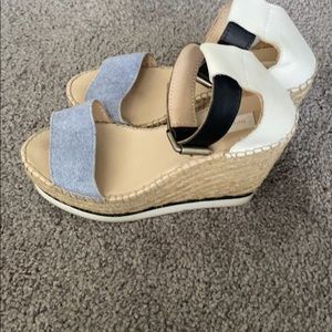 See by Chloe denim and leather